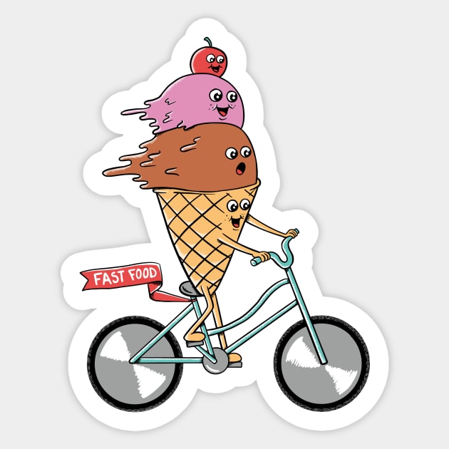 Ice Cream Fast Food Sticker by coffeeman